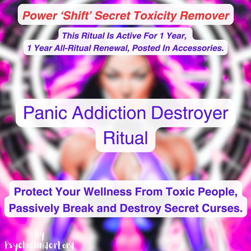 Thumbnail: Panic-Addiction Destroyer, Secret Toxicity Remover Ritual