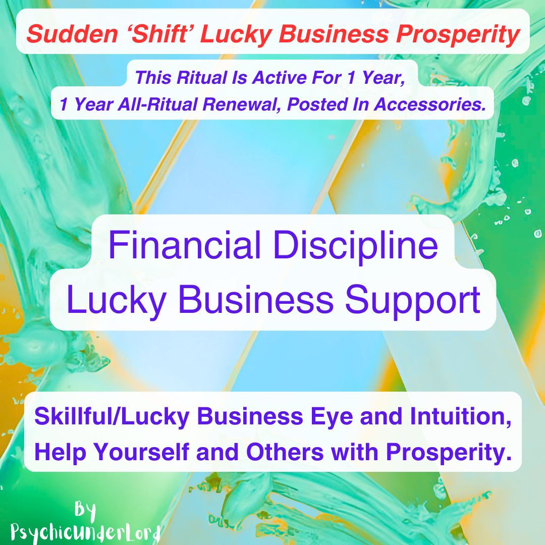 Financial Discipline, Lucky Business Support Ritual
