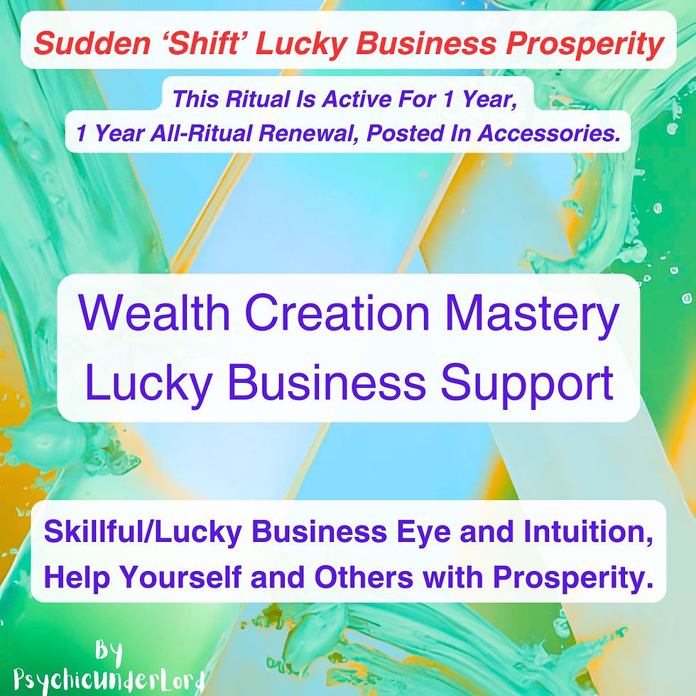 Thumbnail: Wealth Creation Mastery, Lucky Business Support Ritual