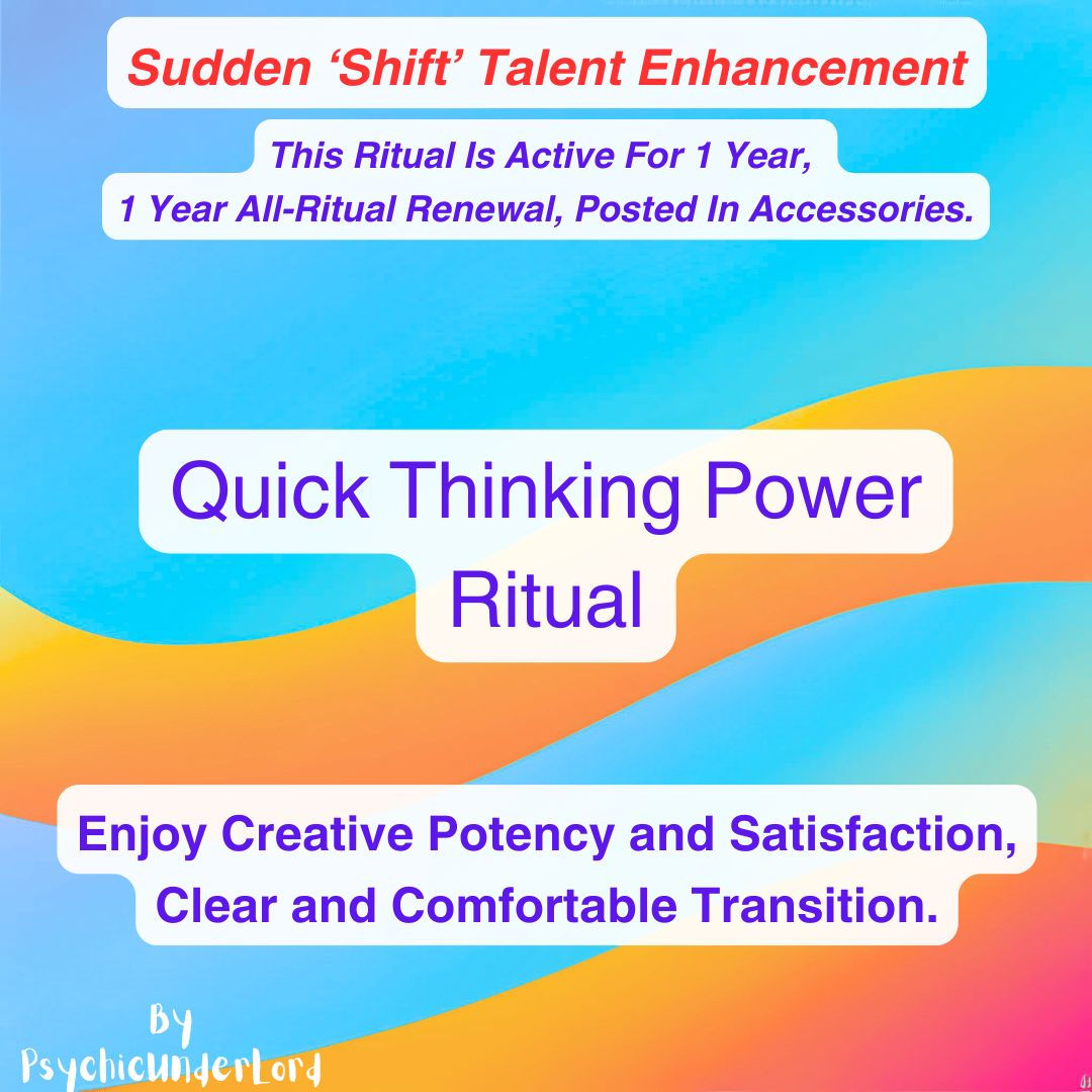 Quick Thinking Power, Speech and Vocal Expression Ritual
