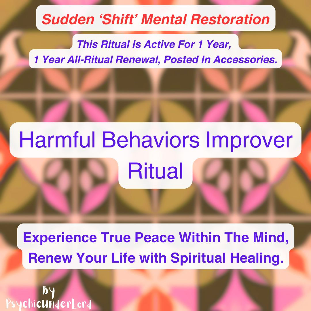 Reduce Harmful Behaviors, Hijacking Antidote Ritual
