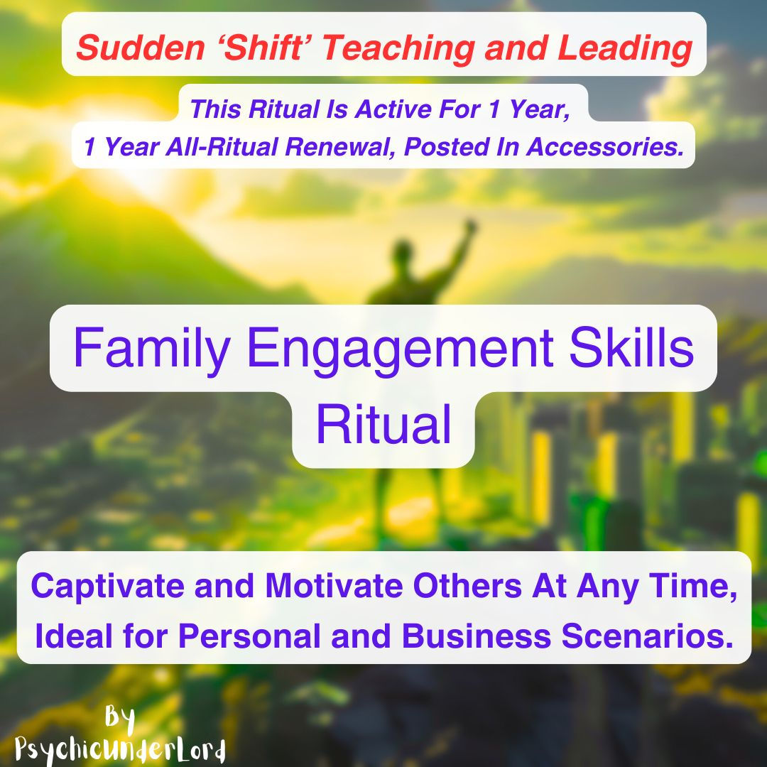 Family Engagement Skills, Teaching and Leading Ritual