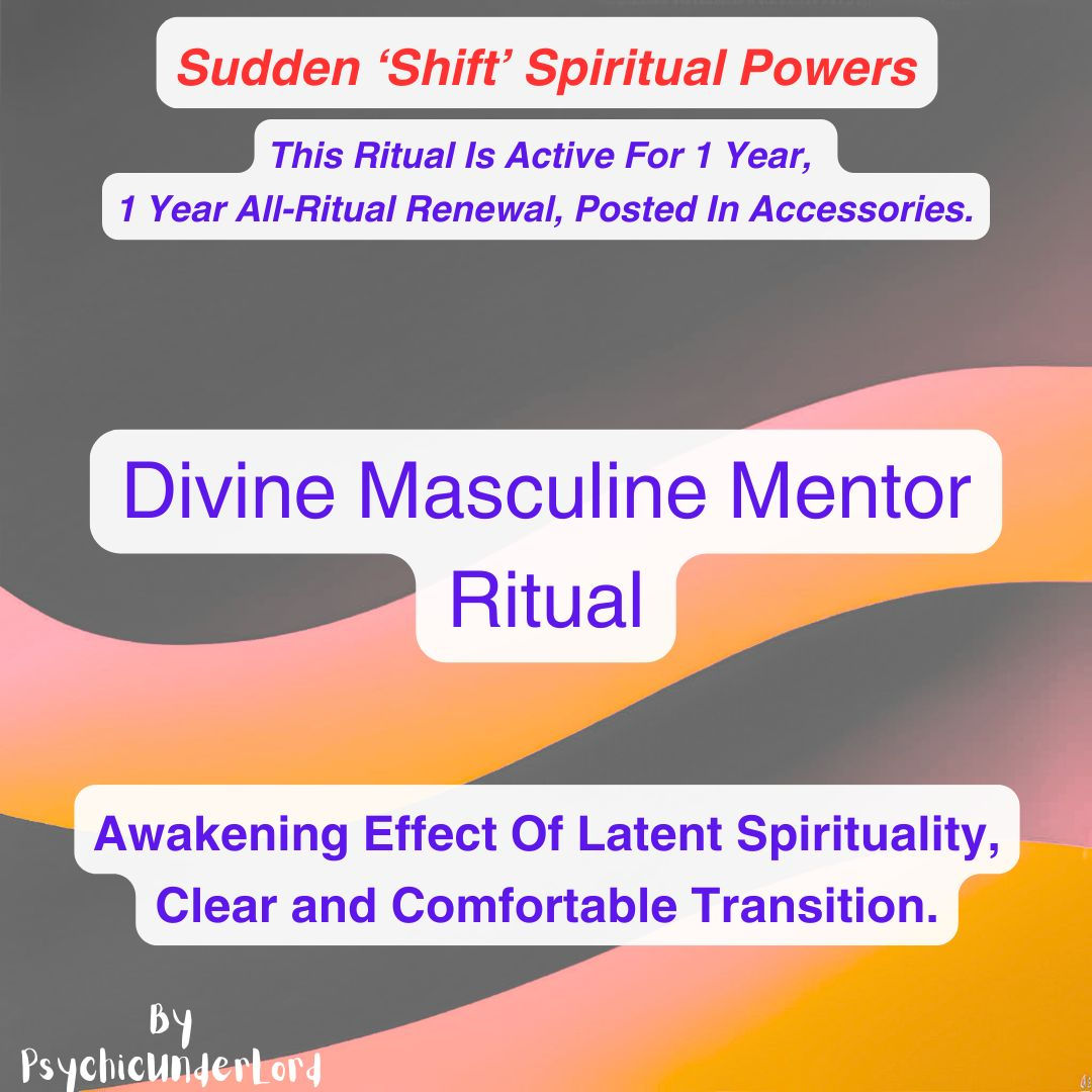 Divine Masculine Mentor Spiritual Power Ritual