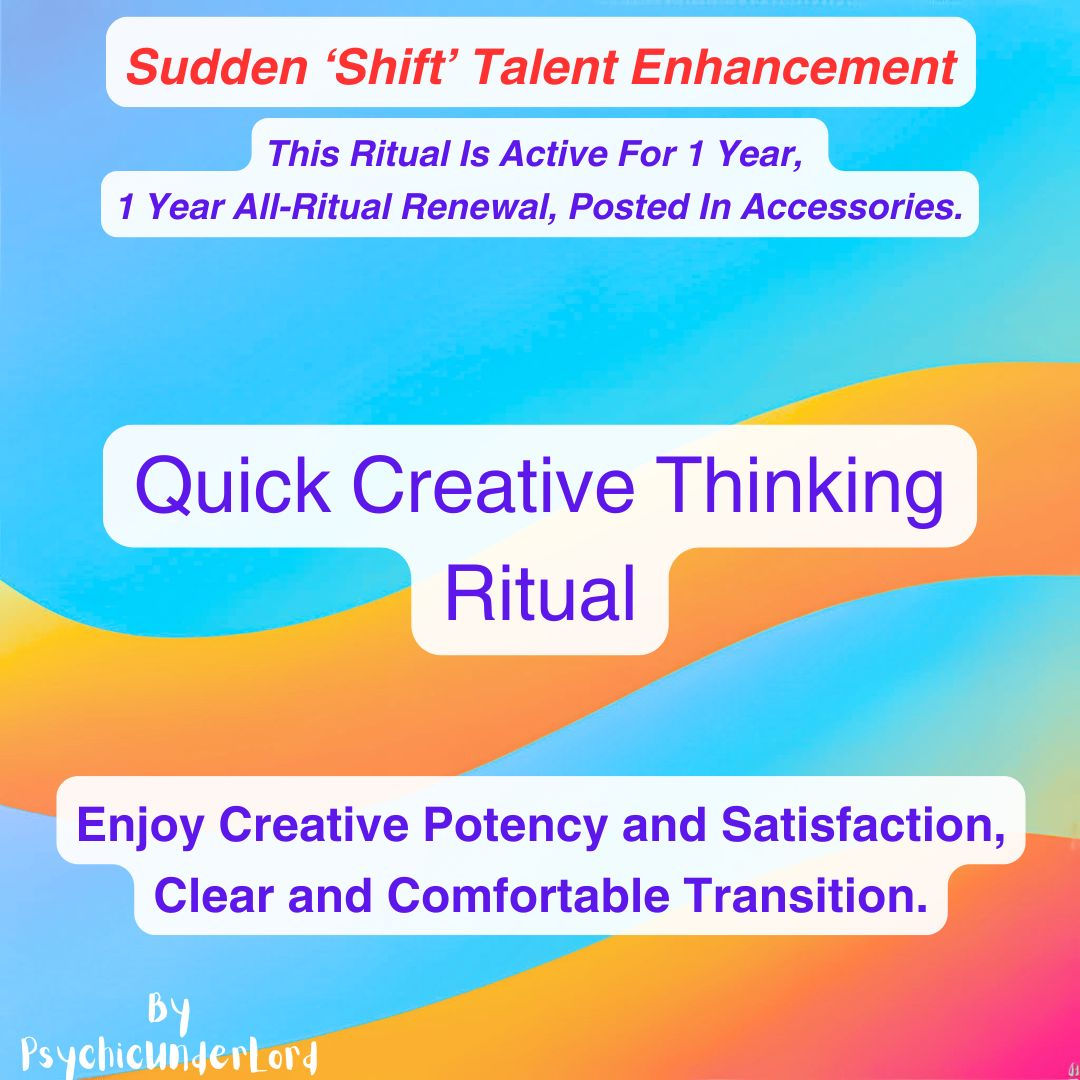 Quick Creative Thinking, Speech and Vocal Expression Ritual