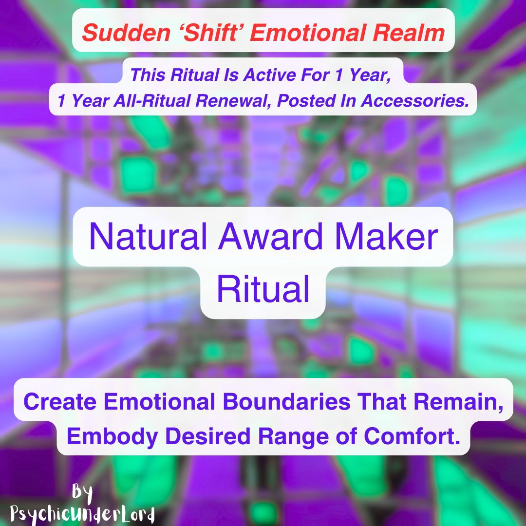 Natural Award Maker, Personal Expressions Ritual
