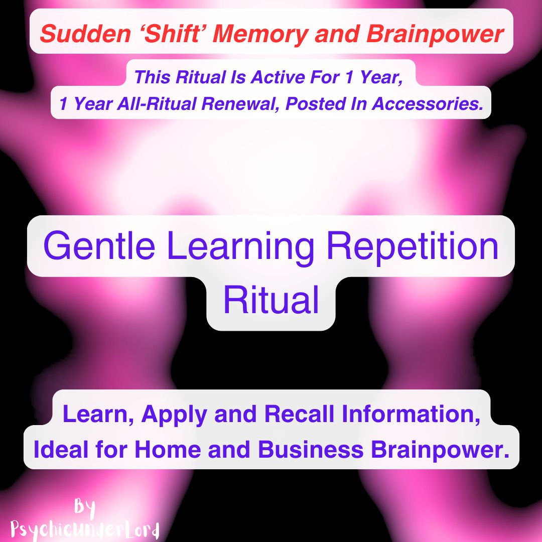 Gentle Learning Repetition, Memory and Brainpower Ritual