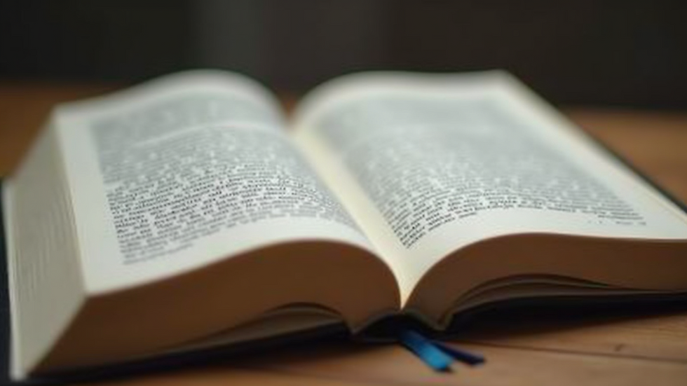 Close-up view of an open book about hypnosis techniques