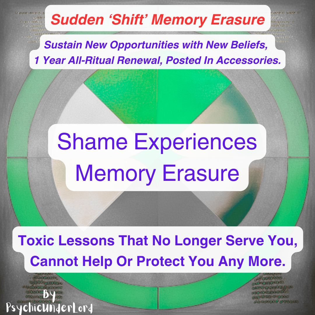 Shame Experiences, Memory Erasure Ritual