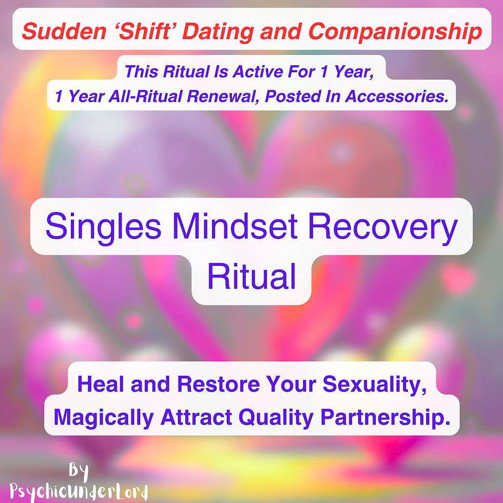 Thumbnail: Singles' Mindset Recovery, Dating and Companionship Ritual