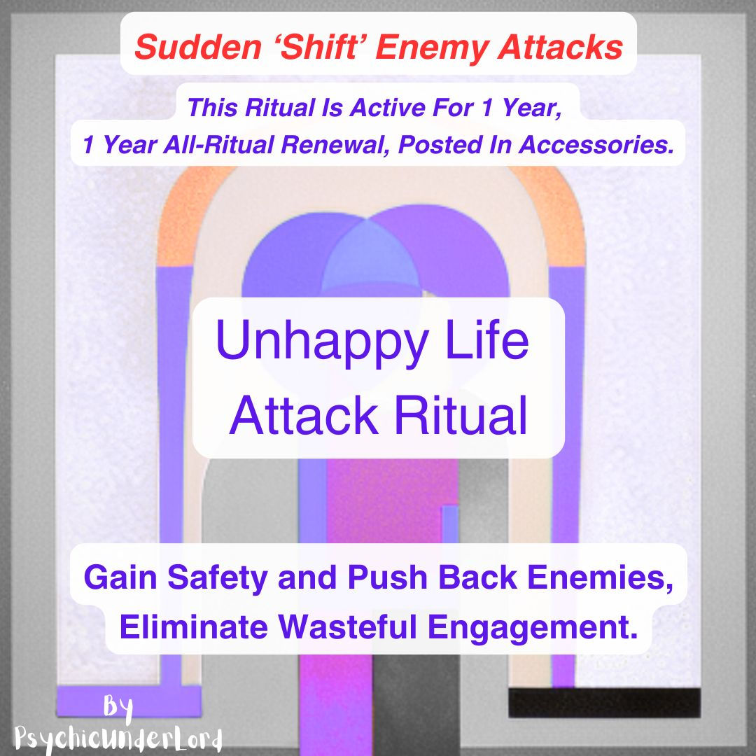 Unhappy Life Enemy Attack Ritual
