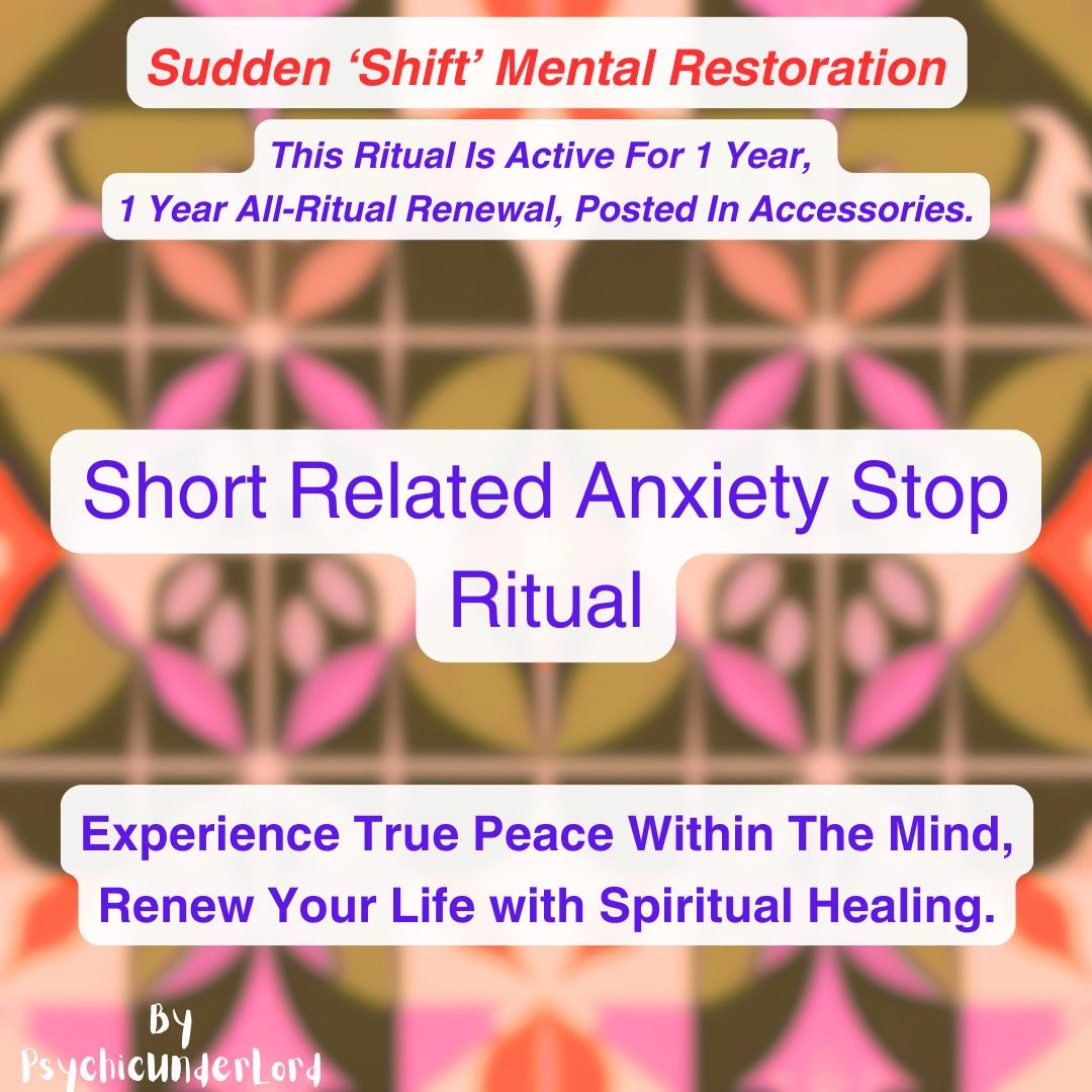 Shortness Anxiety Elimination, Hijacking Antidote Ritual