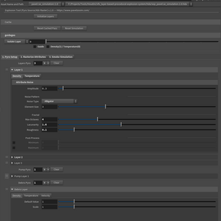 Houdini Pyro simulation VDB rasterization breakdown