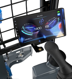 High resolution digital screen featured in the rippa excavators 