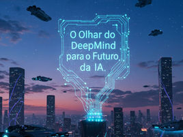 Ilustração representando a convergência de diversas aplicações da Inteligência Artificial.