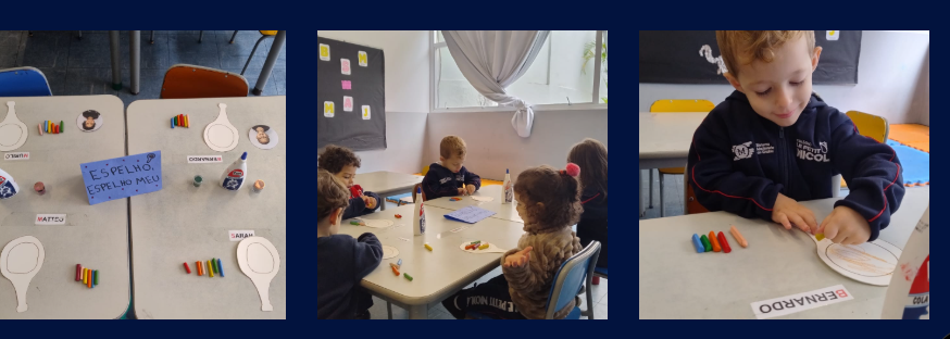Ateliê da Educação Infantil com materiais diversificados e crianças em investigação estética