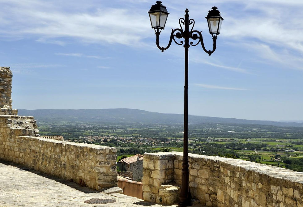 Vue des terrasses du Chateau.