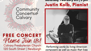 Pianist Justin Kolb performs works by living American composers and music that lives in underserved obscurity 