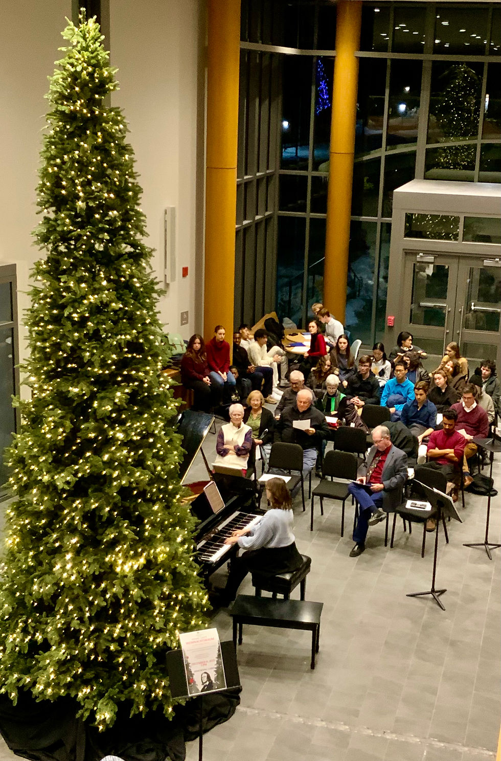 A View from the second floor of the Armerding Center