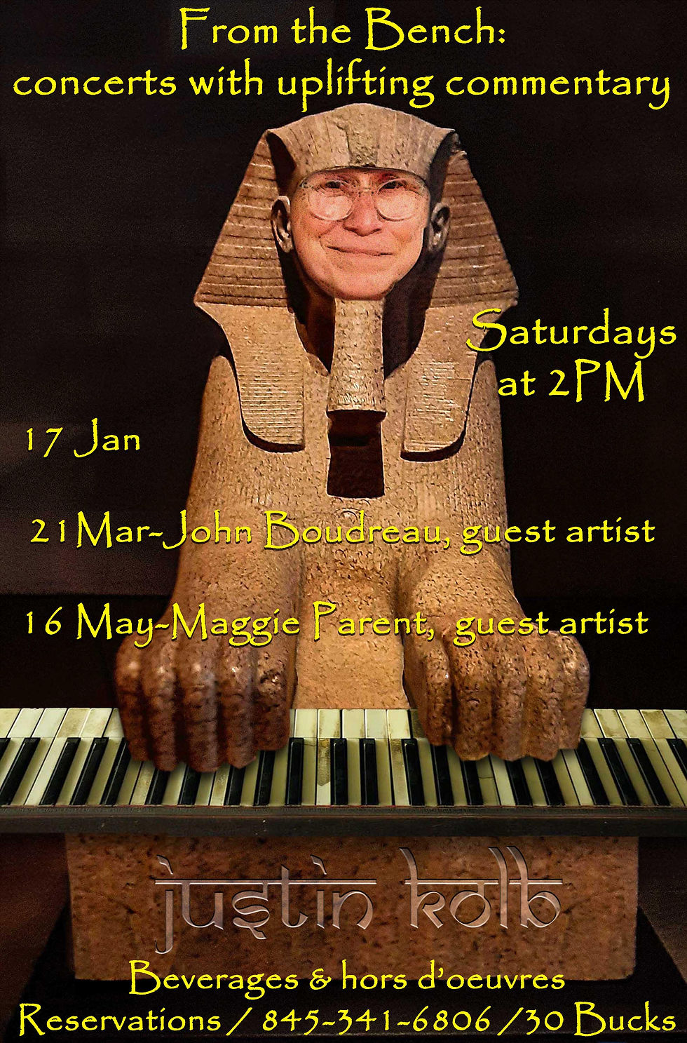 FROM THE BENCH - Concerts with uplifting commentary by pianist Justin Kolb