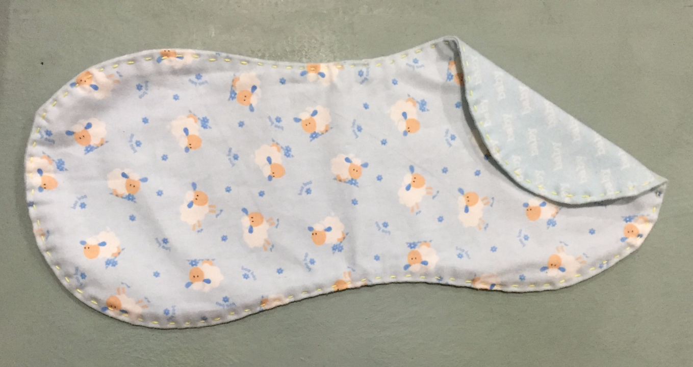 Sheep with Baby Burp Cloth