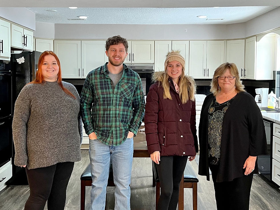 Emily Spencer & Dustin Pearce of Real Change Wilmington, with Denise Stryker & Sydney Murtland of the Clinton County Homeless Shelter (Courtesy Photo)