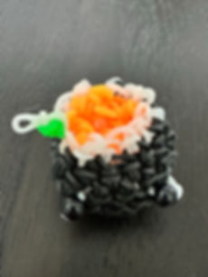 Rubberband Keychain - Sushi