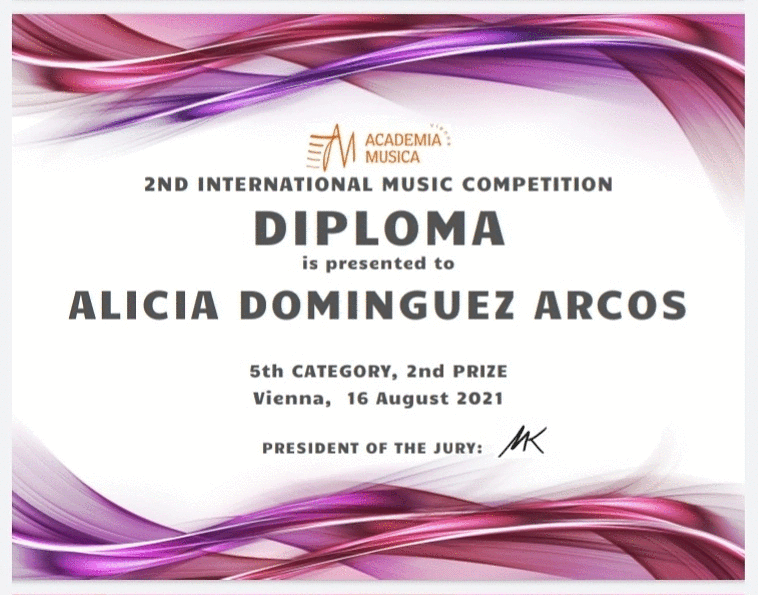 2nd premio de Academia de Música Richard Wagner Conservatory Vienna..gif