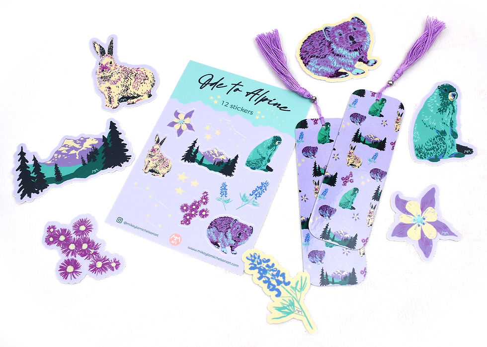Thumbnail: Ode to Alpine Die Cut Stickers