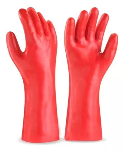 GUANTE PVC ROJO 18"