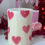Thumbnail: Handmade Patterned Hearts Short Decorative Candles