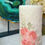 Thumbnail: Handmade Pink And Gold Rose Bouquet Tall Decorative Candle