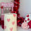 Thumbnail: Handmade Shades Of Pink Hearts Short Decorative Candle