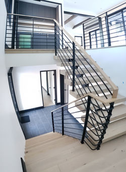 painted steel railing