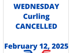 Curling cancelled February 12, 2025