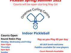 Pickleball courts are open MONDAY! 
