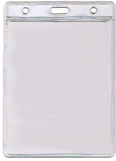 77mm by 102mm clear PVC badge holder