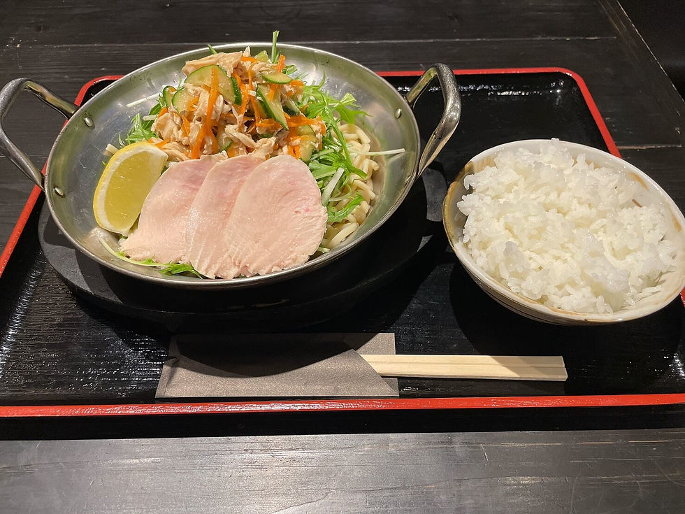 【涼麺(冷やし棒棒鶏麺) 1200円】