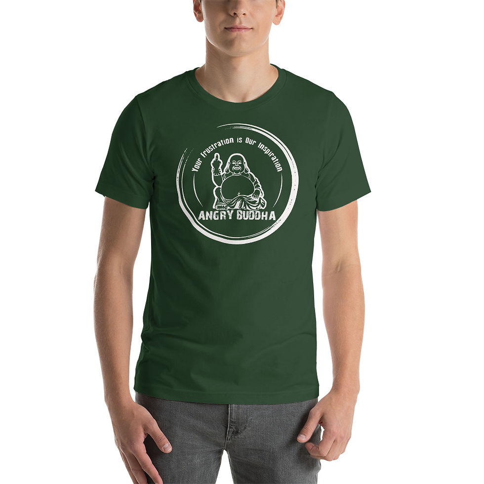 Thumbnail: Angry Buddha Logo Short-Sleeve Unisex T-Shirt