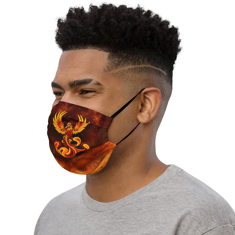Thumbnail: Phoeix Fire Tea & Tarot Logo Face mask