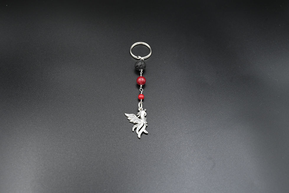 Draco's Mystical Crystal Keychain - Phoenix