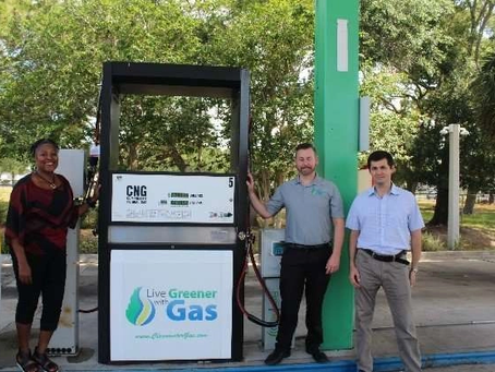 Tampa Bay leads virtual tour, Clearwater Gas System CNG fueling station