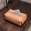 Thumbnail: Leather Tissue Box (Tan)