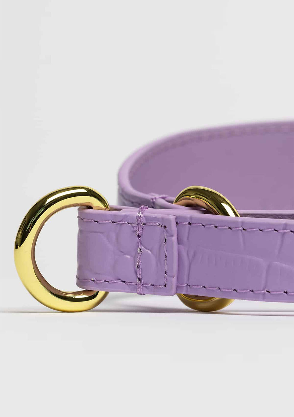 Thumbnail: Violet Croco Leather Martingale
