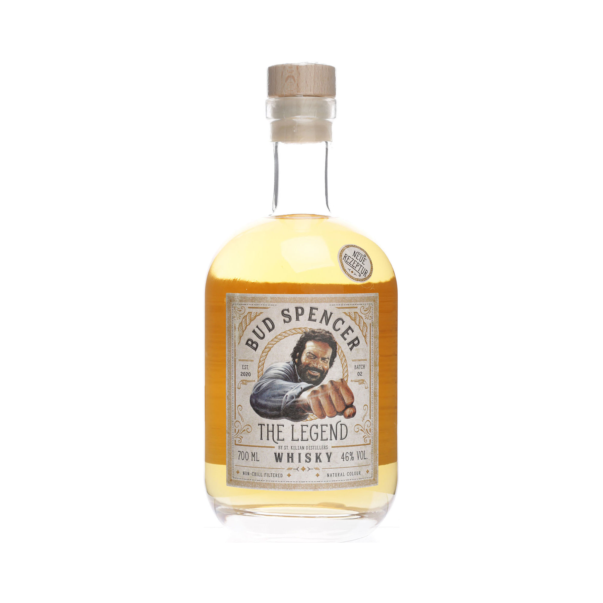 Flasche Bud Spencer The Legend 0,7l – Kräftiger deutscher Whisky für Fans bei Kissthewhisky.shop