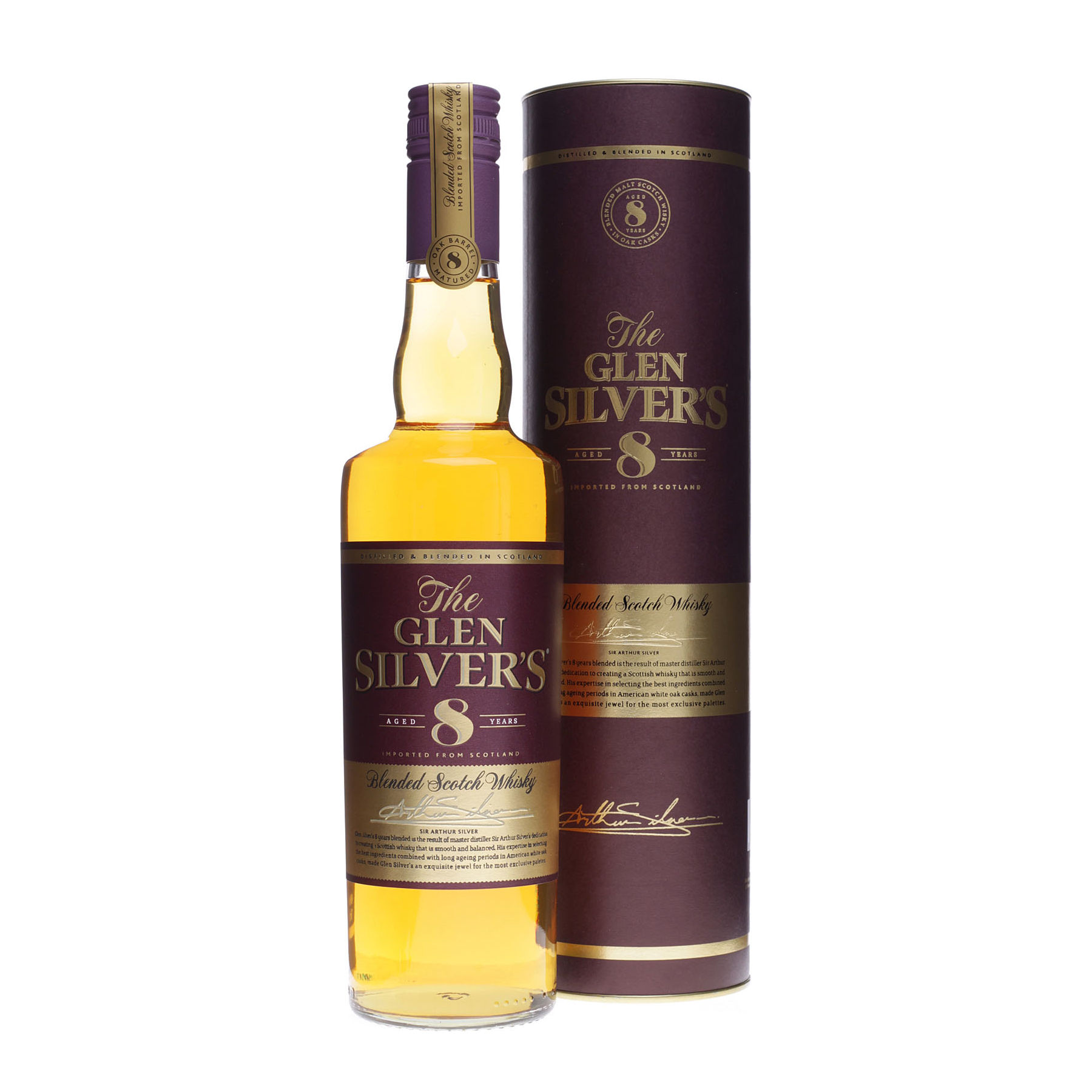Glen Silvers 8 Jahre Scotch 40% Vol. – Spanischer Blended Whisky für sanften Genuss