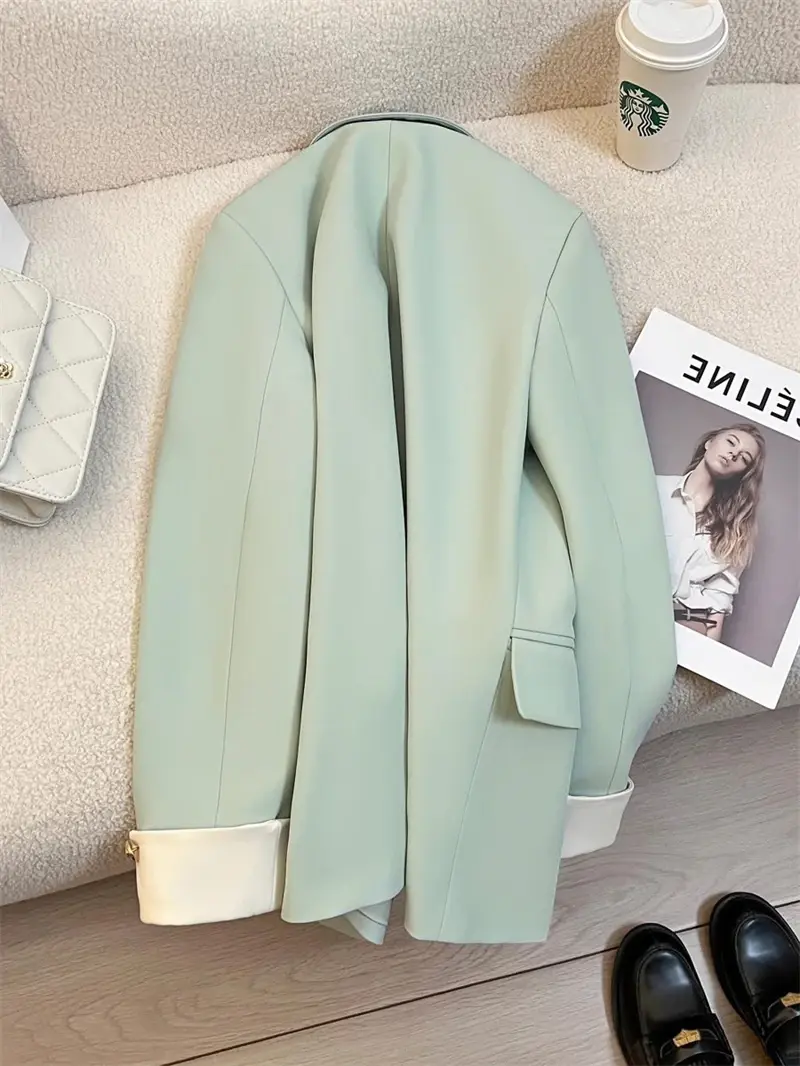 Miniatura: Women's Blazer Coat Spring Autumn Korean Version Leisure Ladies  Suit Jacket Des