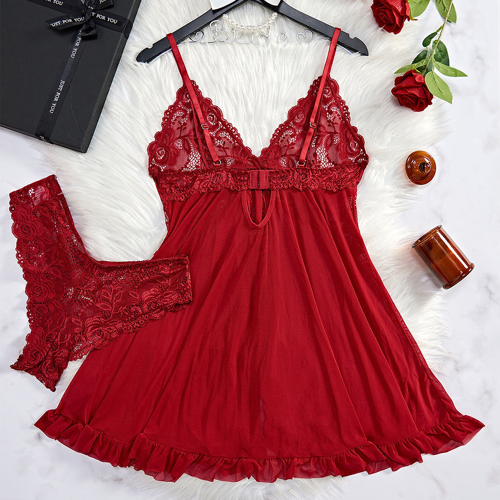 Miniatura: Lingerie estilo camisola sexy 