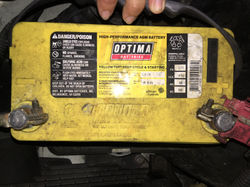 Car or truck battery replacement service