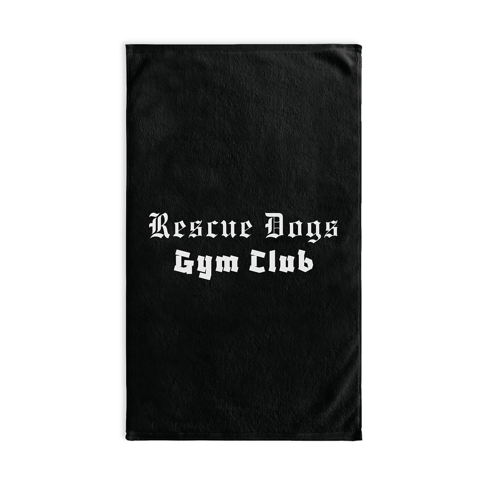 Thumbnail: "Rescue Dogs Gym Club" Sweat Towel