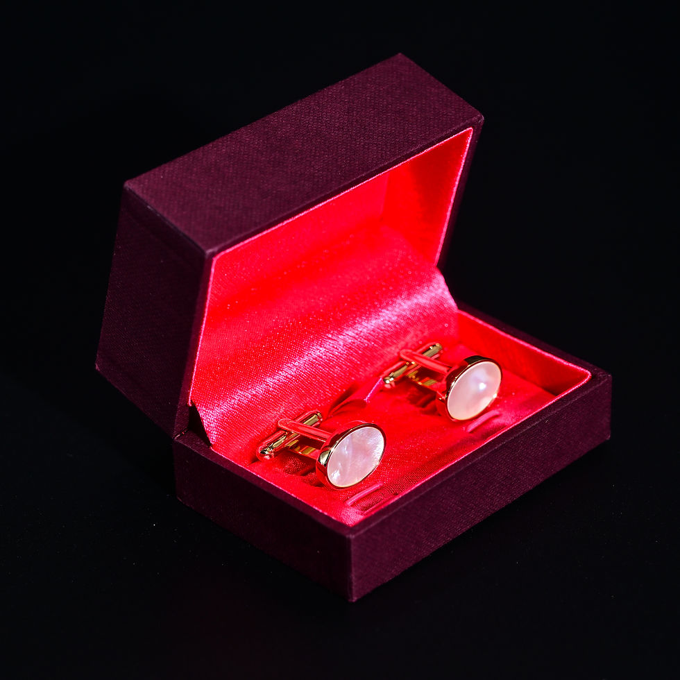 DSI cufflinks designed for professional ballroom appearance